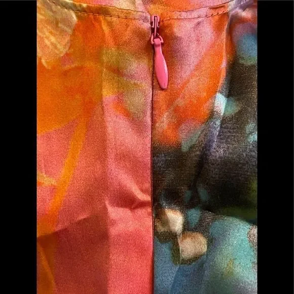 Moschino CheapandChic Floral Watercolor Silk Dress - Picture 9 of 13